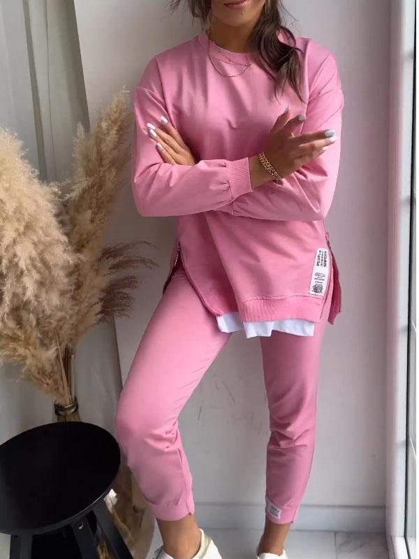 Kvinners Sweatshirt og Buksesett Avslappet Stil 1