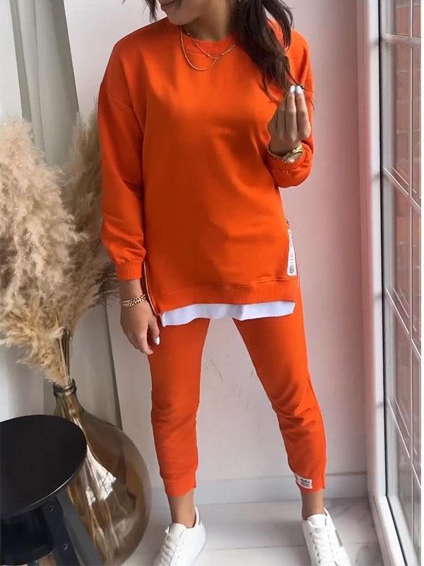 Kvinners Sweatshirt og Buksesett Avslappet Stil 2