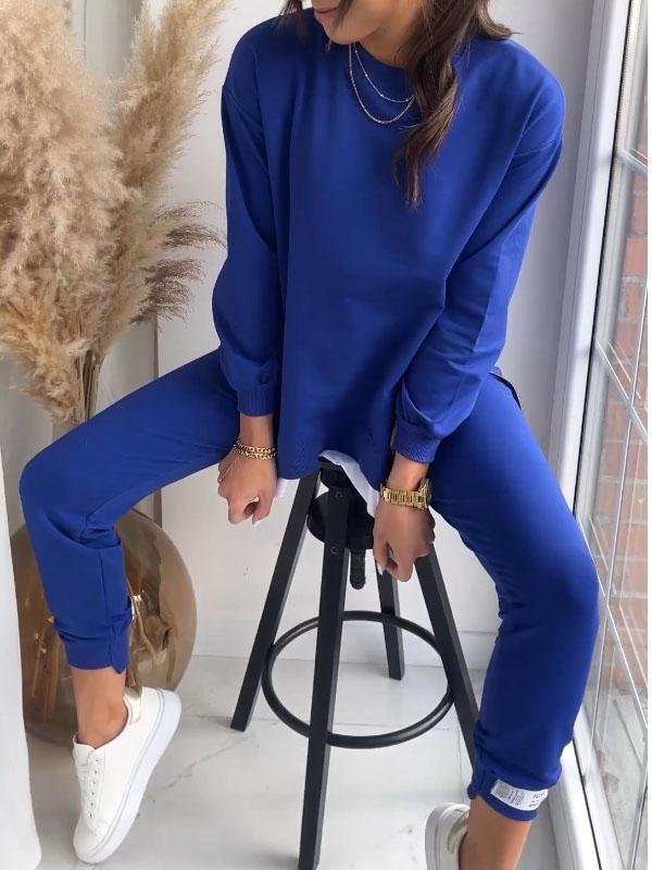 Kvinners Sweatshirt og Buksesett Avslappet Stil 5