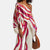 Kvinners To-delt Sommersett med Off-Shoulder Lantern Ermer 1