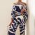 Kvinners To-delt Sommersett med Off-Shoulder Lantern Ermer 3