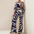 Kvinners To-delt Sommersett med Off-Shoulder Lantern Ermer 4