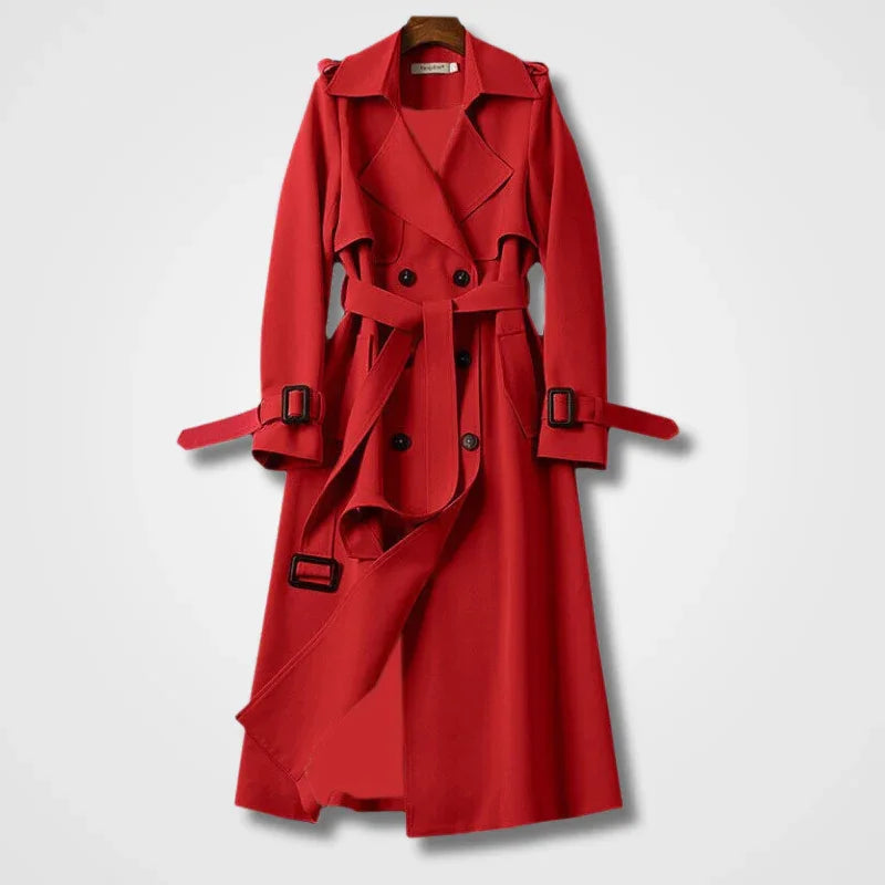 Kvinners Trenchcoat med Elegant Design 3