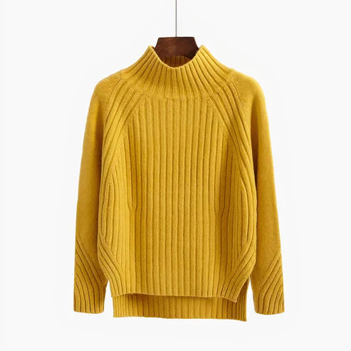 Kvinners Turtleneck Genser Klassisk Design 2