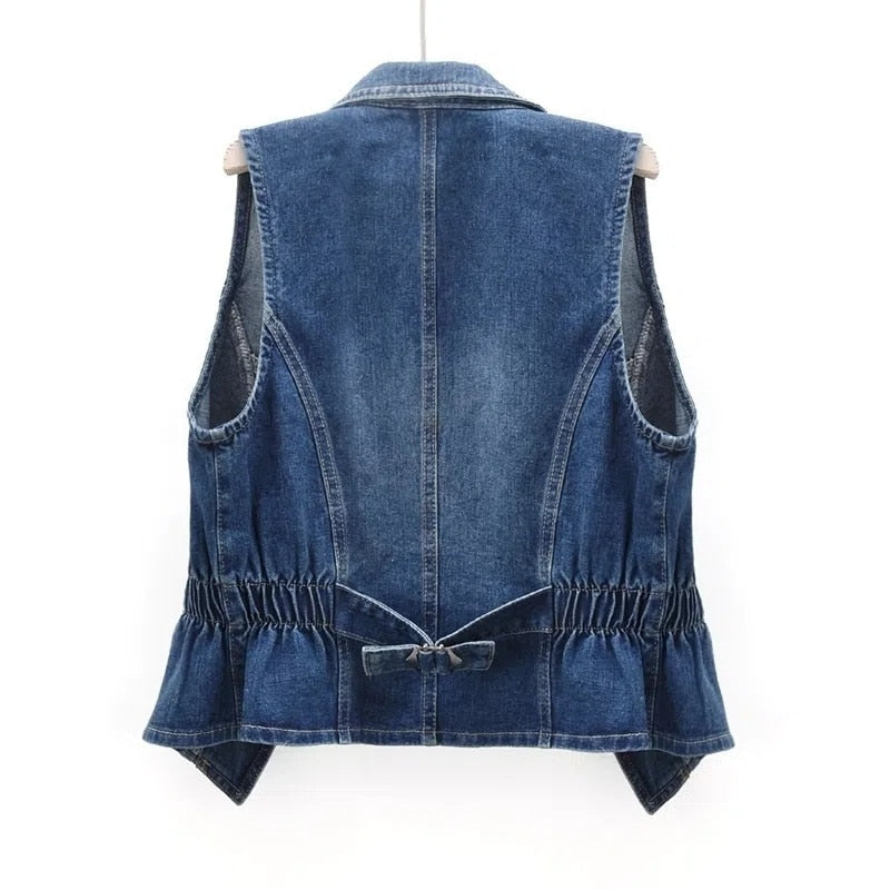 Kvinners Uformell Vest Åpen Front 1
