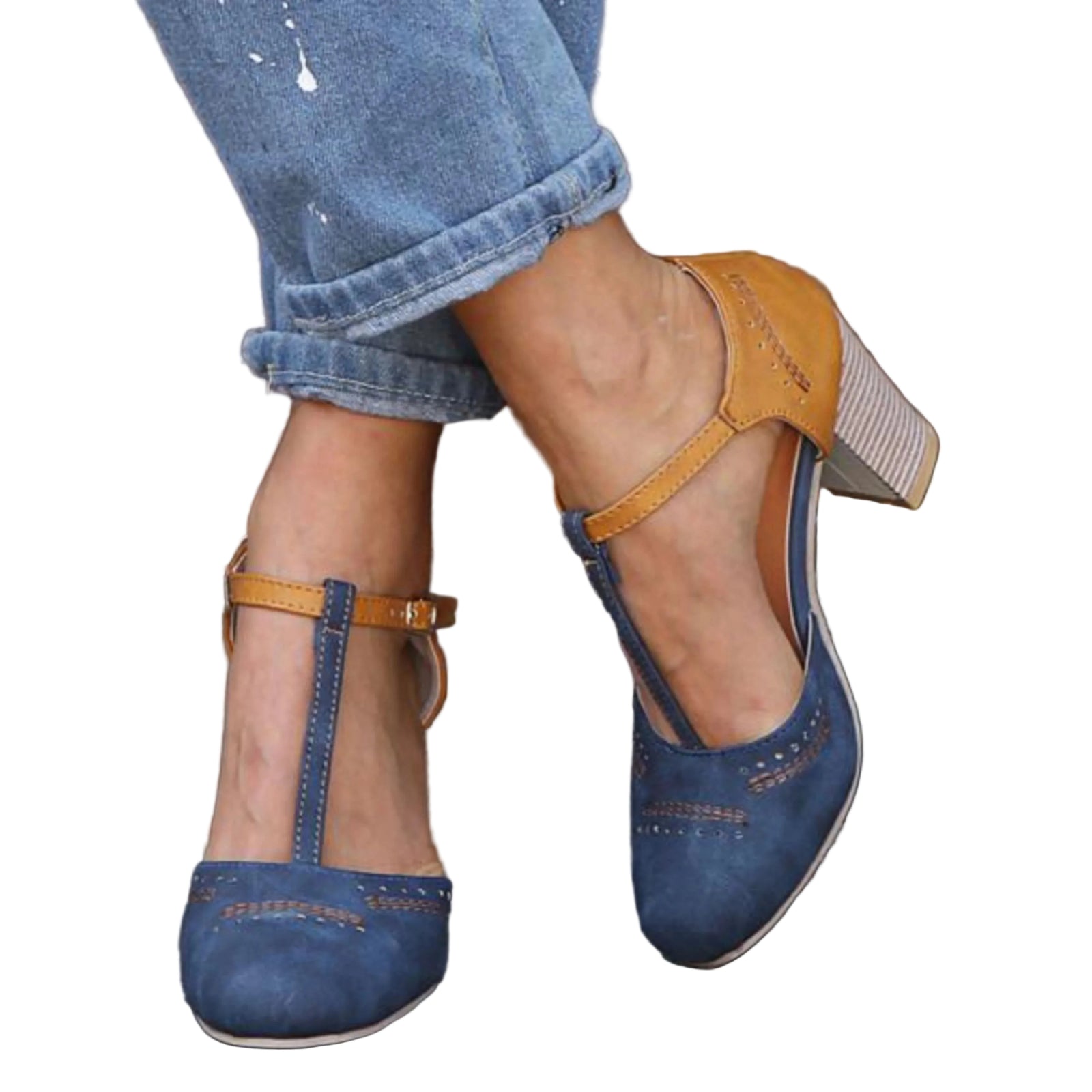 Kvinners Vintage Pumps Lukket Tå 0