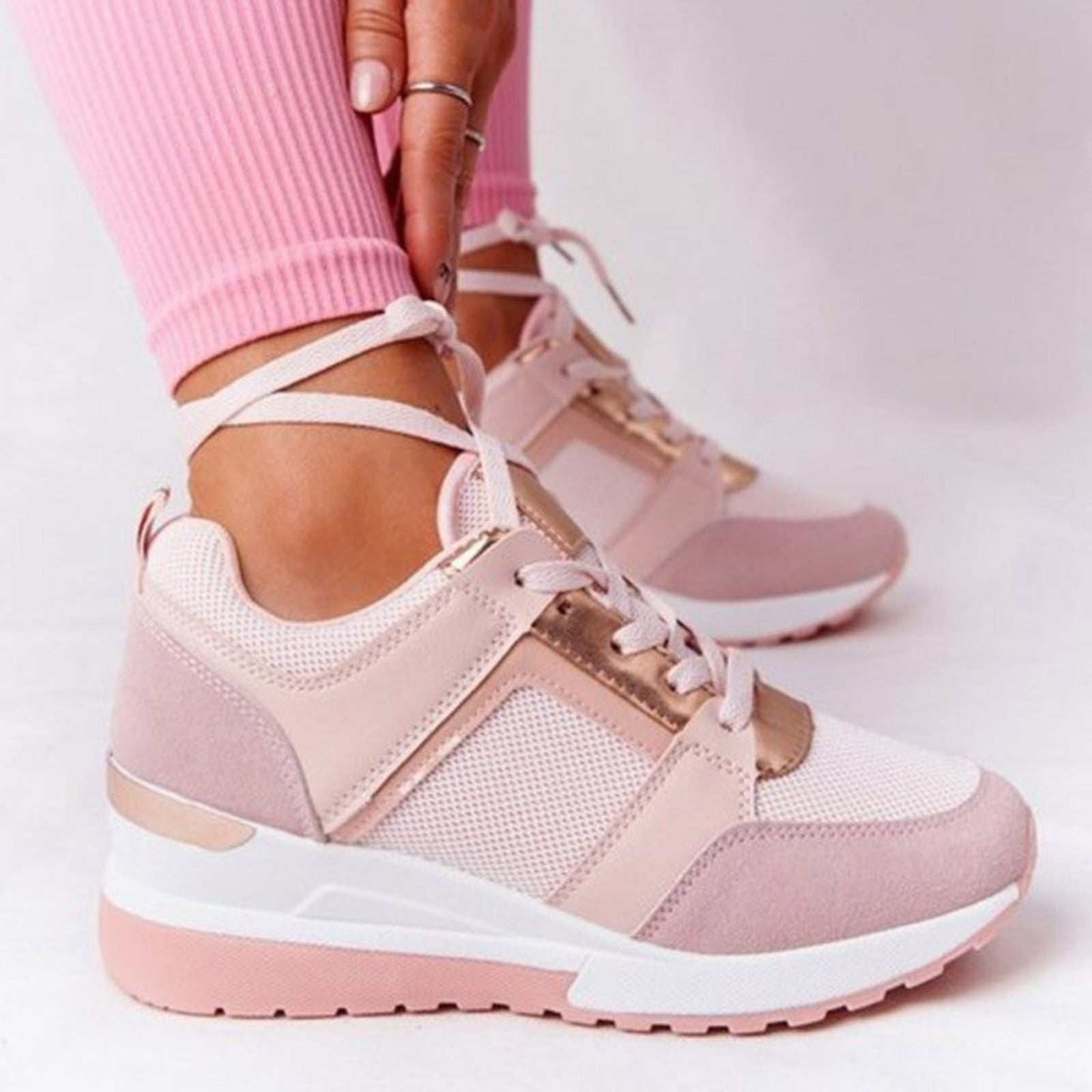 Kvinners Wedge Joggesko med Raffinert Design 1