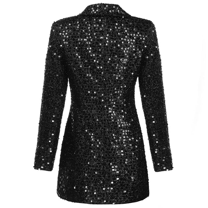 Kvinnes Blazerkjole med Glitterdetaljer 2