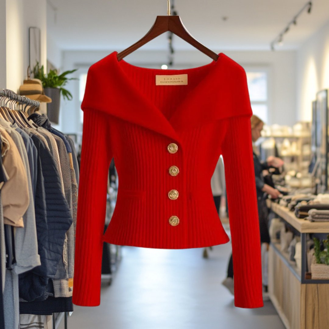 Kvinnes Cardigan med Elegant Design 1