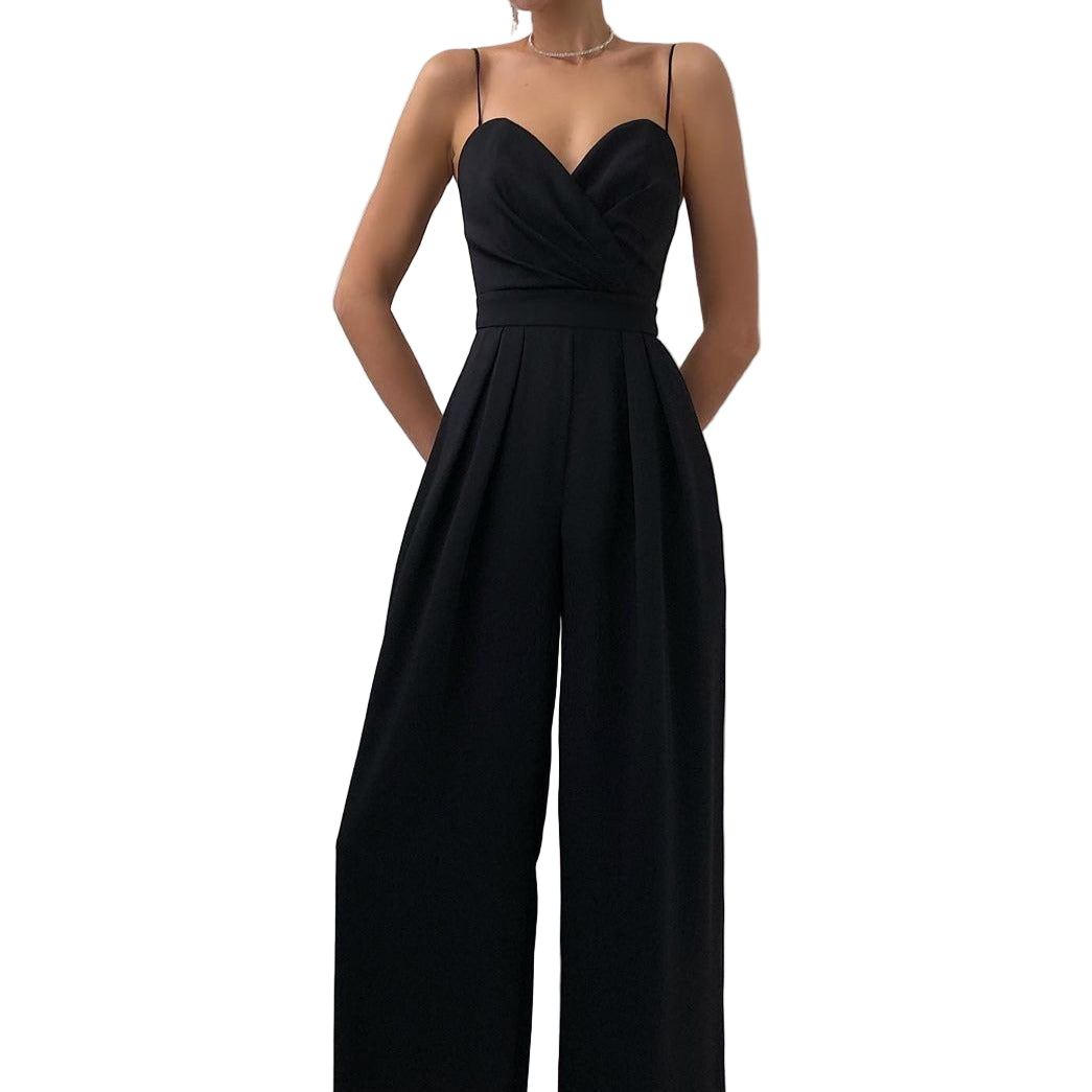 Kvinnes Jumpsuit Med Justerbare Stropper Minimalistisk Design 0