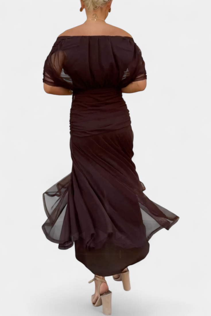Kvinnes Kveldskjole Off-the-Shoulder 7