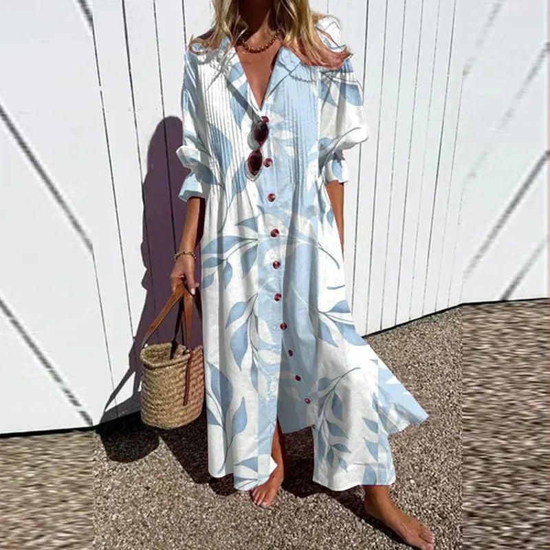 Kvinnes Maxi Kjole Boho-Chic 4