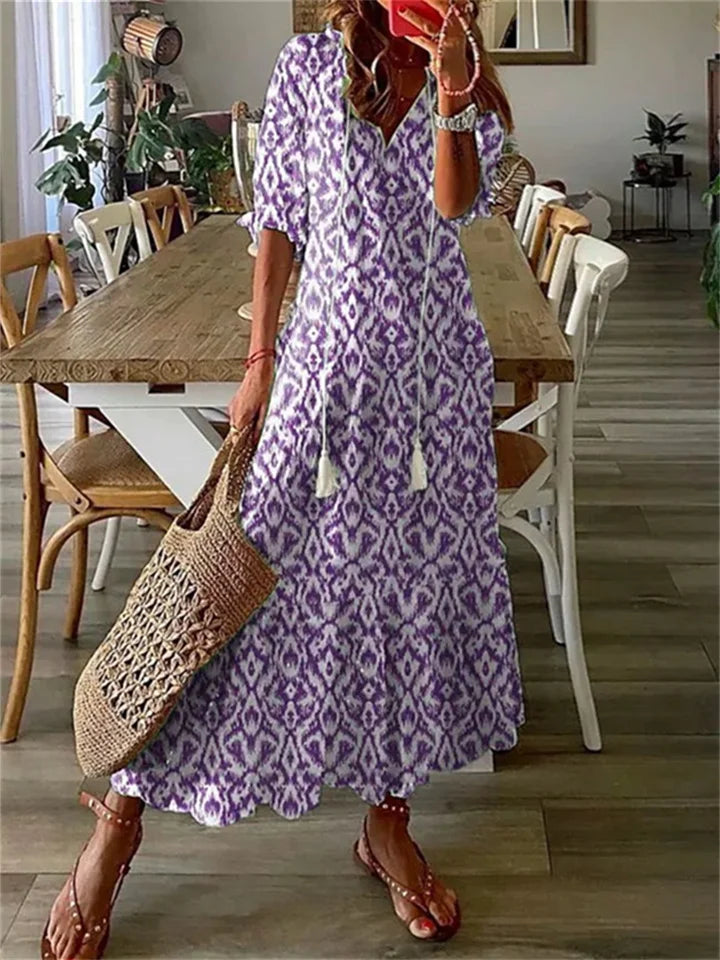 Kvinnes Maxi Kjole Sommerlig Stil 1