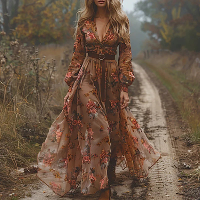 Kvinnes Maxikjole Boho-Chic Stil 3