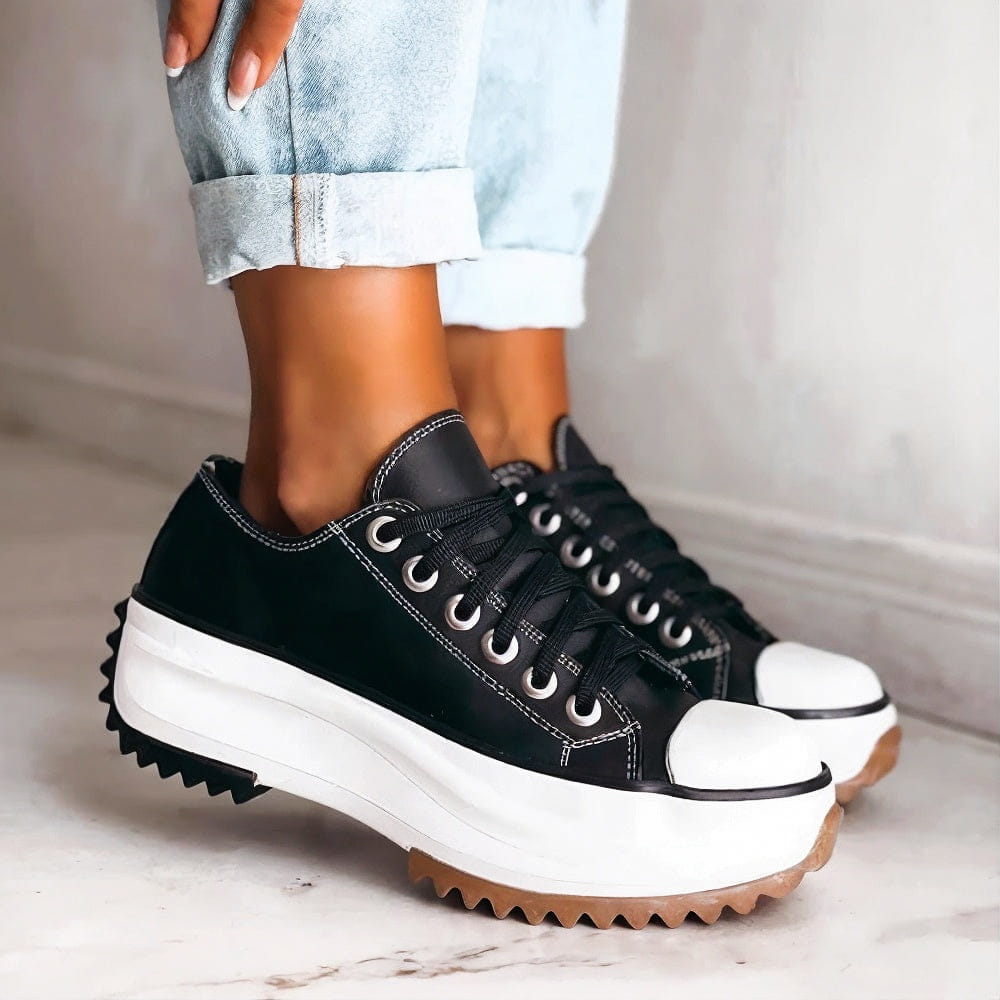 Kvinnes Plattformsneakers Stilig 2