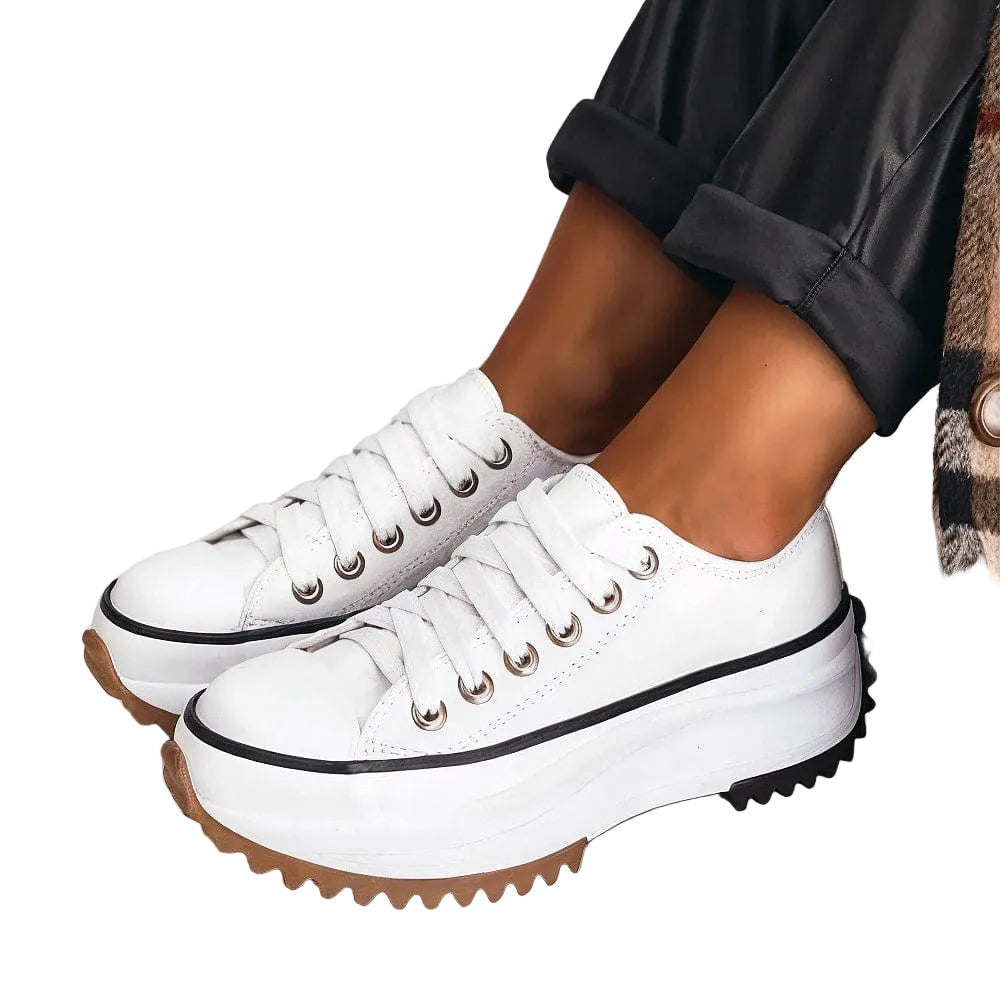 Kvinnes Plattformsneakers Stilig 3