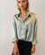 Kvinnes Satin Bluse Elegant Silkeaktig Materiale 2