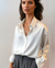 Kvinnes Satin Bluse Elegant Silkeaktig Materiale 3