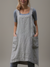 Kvinnes Schürzenkleid med Praktiske Lommer og Overkryssede Detaljer 0