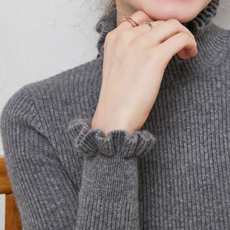 Kvinnes Turtleneck Genser Komfortabel Stil 7