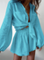 Variant image for Dame Sommer Sete Linbluse og Shorts Lette Materialer-25