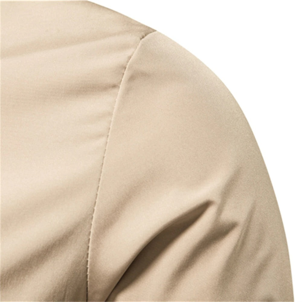 Herre Bomberjakke Stilig Polyester Moderne Design-5