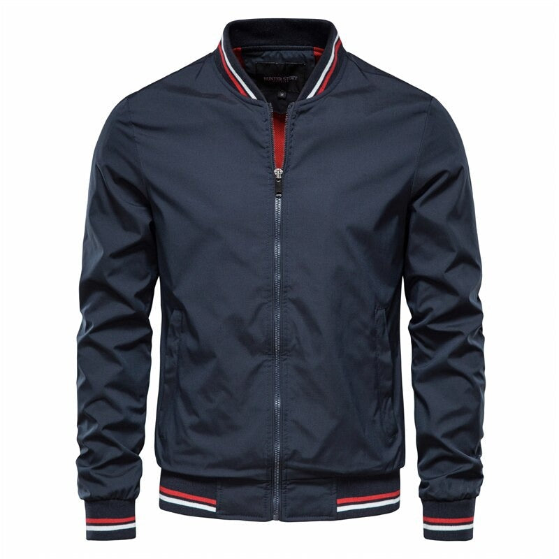 Herre Bomberjakke Stilig Polyester Moderne Design-1