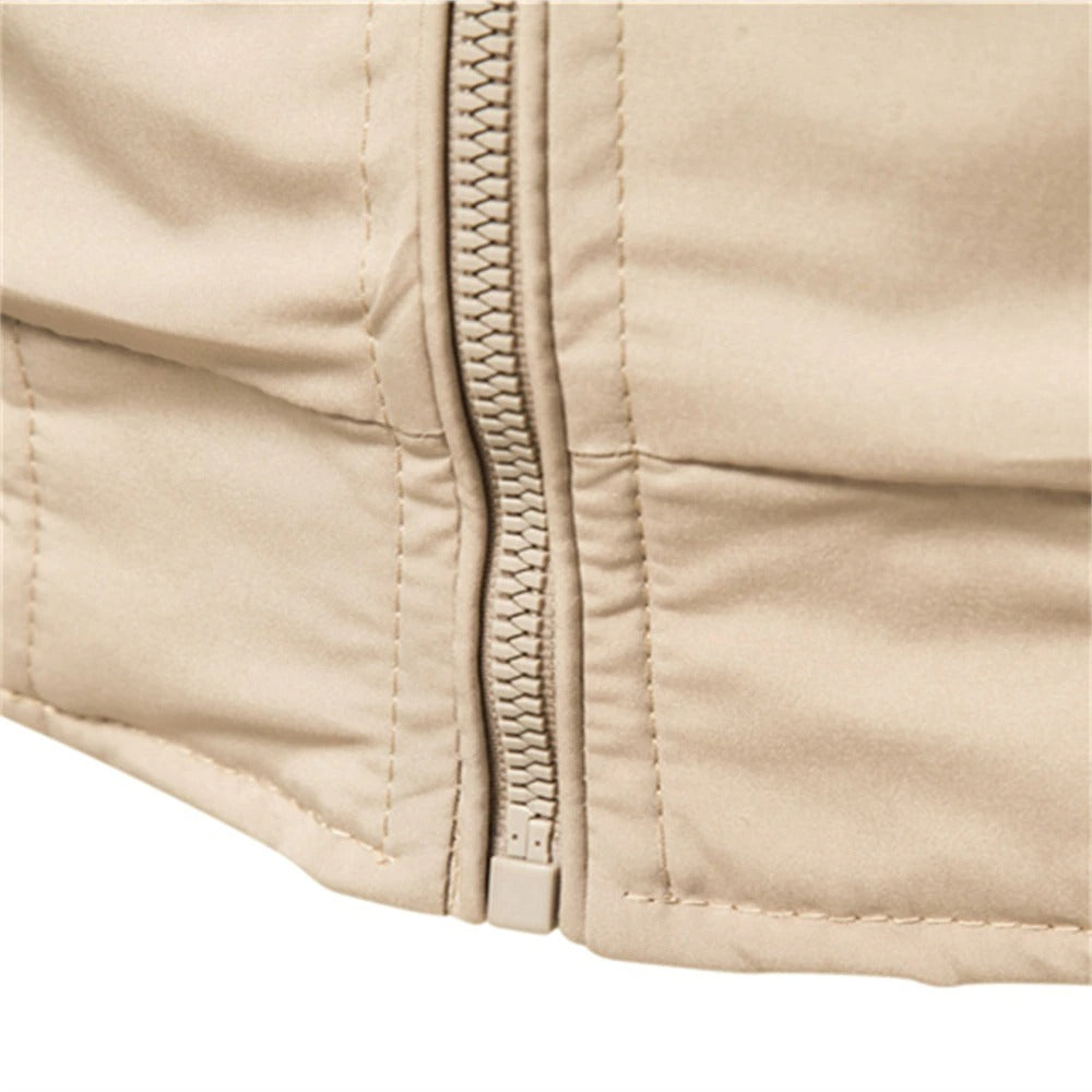 Herre Bomberjakke Stilig Polyester Moderne Design-4
