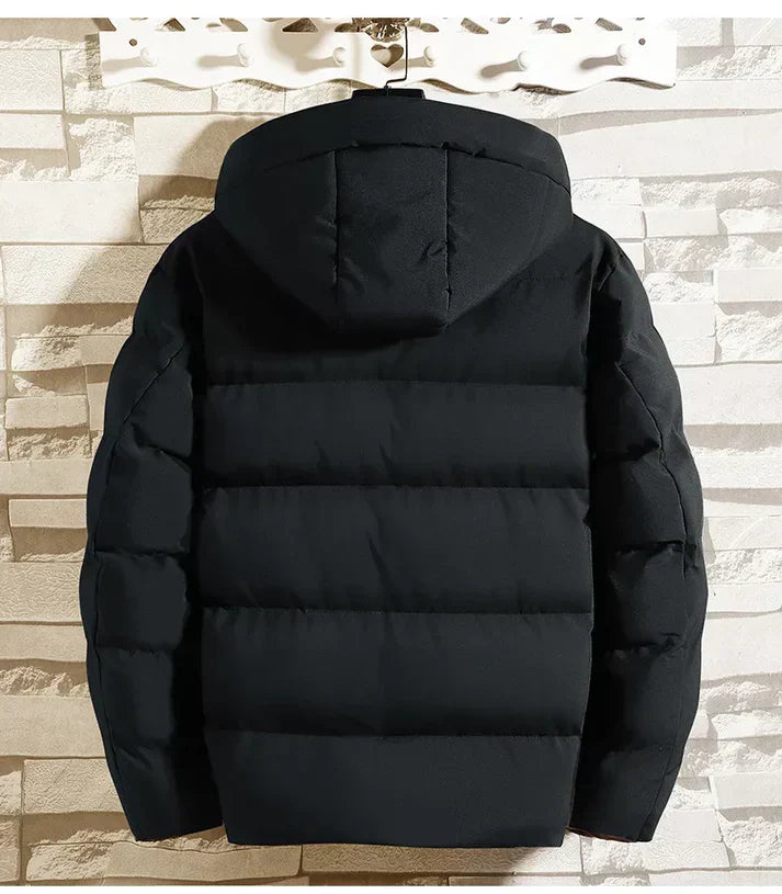Menns Lang Vindjakke Praktisk Polyester for Kaldt Vær-6