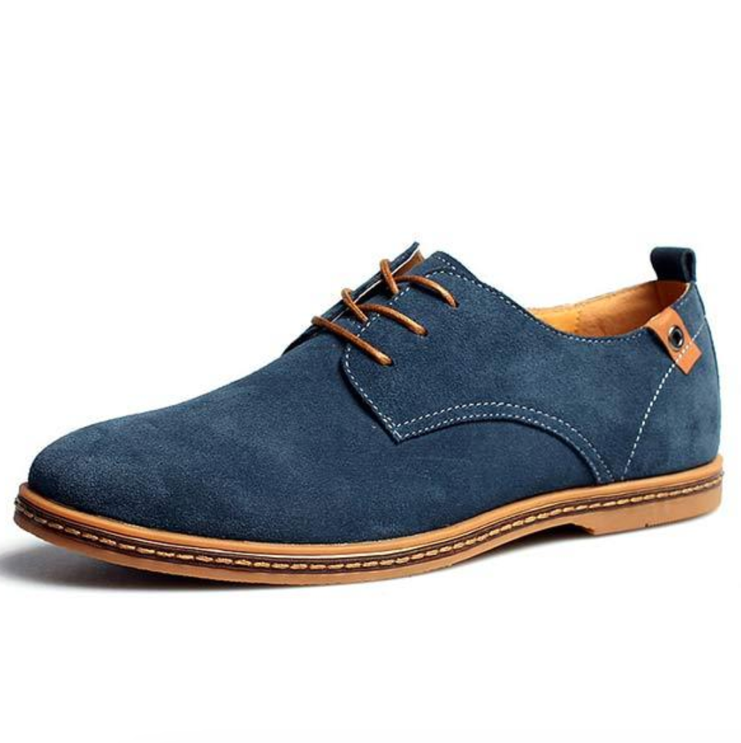 Herresko Semsket Skinn Elegant Allsidig Komfortabel Design-1