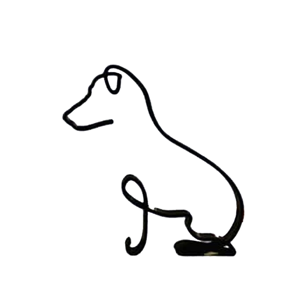 Minimalistisk hundekunstskulptur