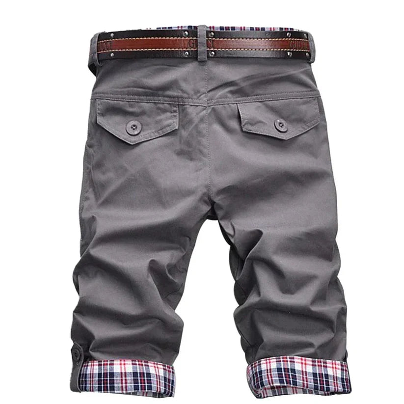 Herre Cargo Shorts Praktisk Design Bomullsblanding
