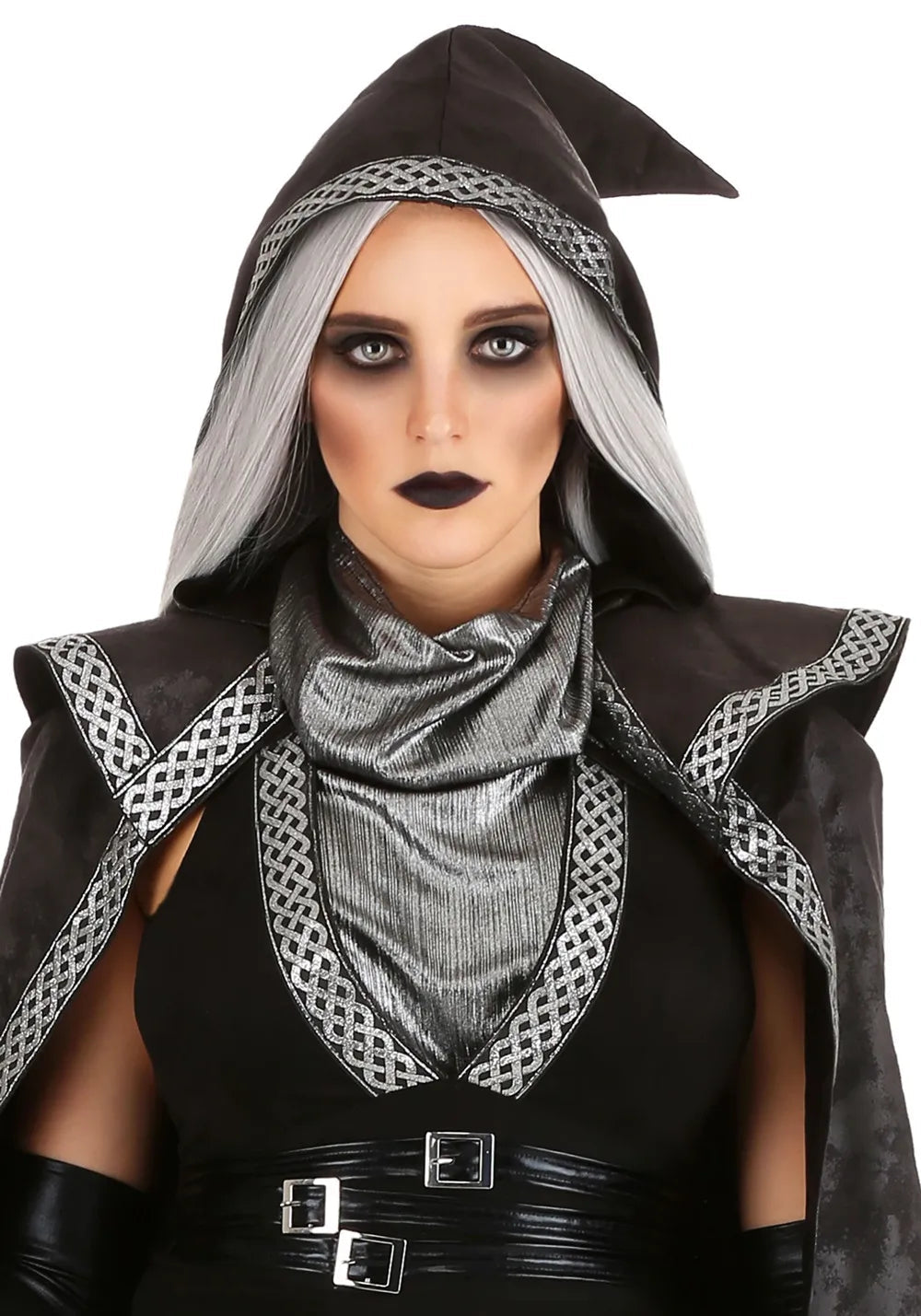Maxikjole Dame Gotisk Halloween Kostyme Mørkt Stoff 2