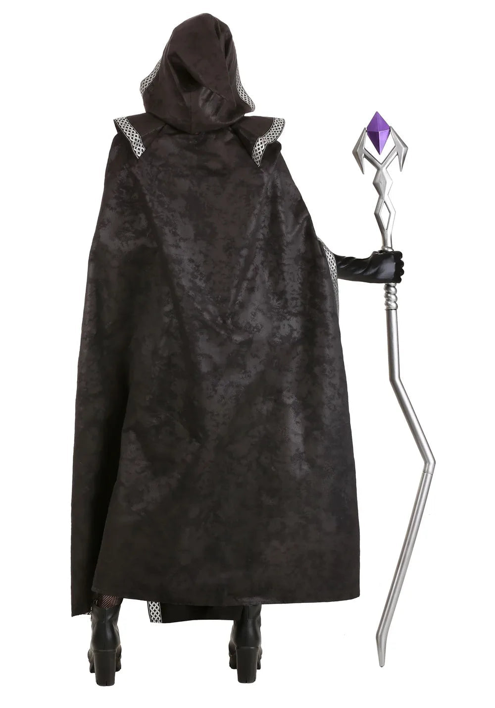 Maxikjole Dame Gotisk Halloween Kostyme Mørkt Stoff 3