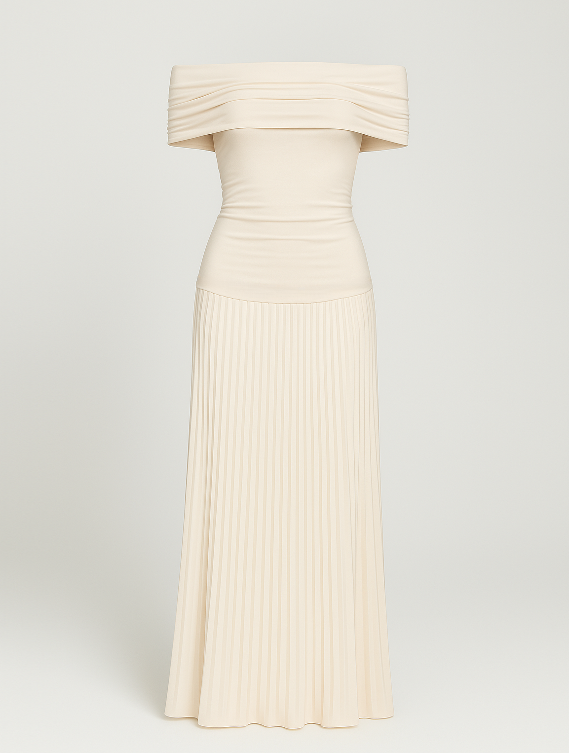 Maxikjole Dame Plissert Design til Bryllup og Spesielle Anledninger 3