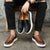 Herre Loafers Retro Britisk Design Slangeskinn 2