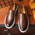 Herre Loafers Retro Britisk Design Slangeskinn 5