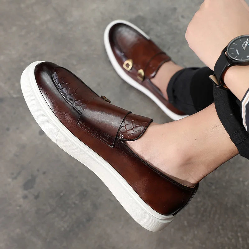Herre Loafers Stilig Kunstskinn Elegant Komfortabel Design 4