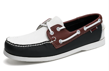 Menns Båtsko Slip-On Fargeblokkert Design Komfortabel og Allsidig 8