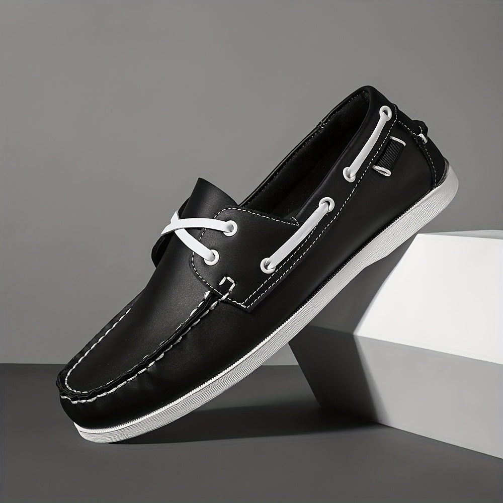 Menns Båtsko Slip-On Fargeblokkert Design Komfortabel og Allsidig 9