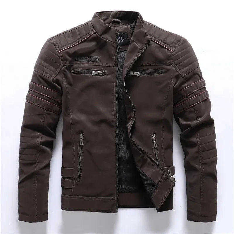 Menns Bikerjakke Torino-stil 8