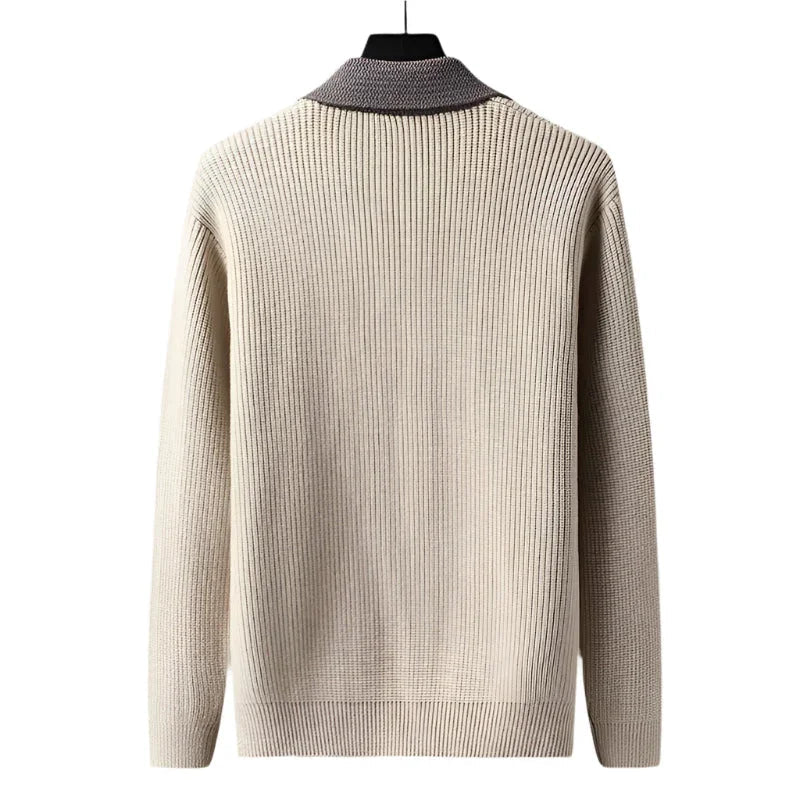 Menns Cardigan med Lommer 6