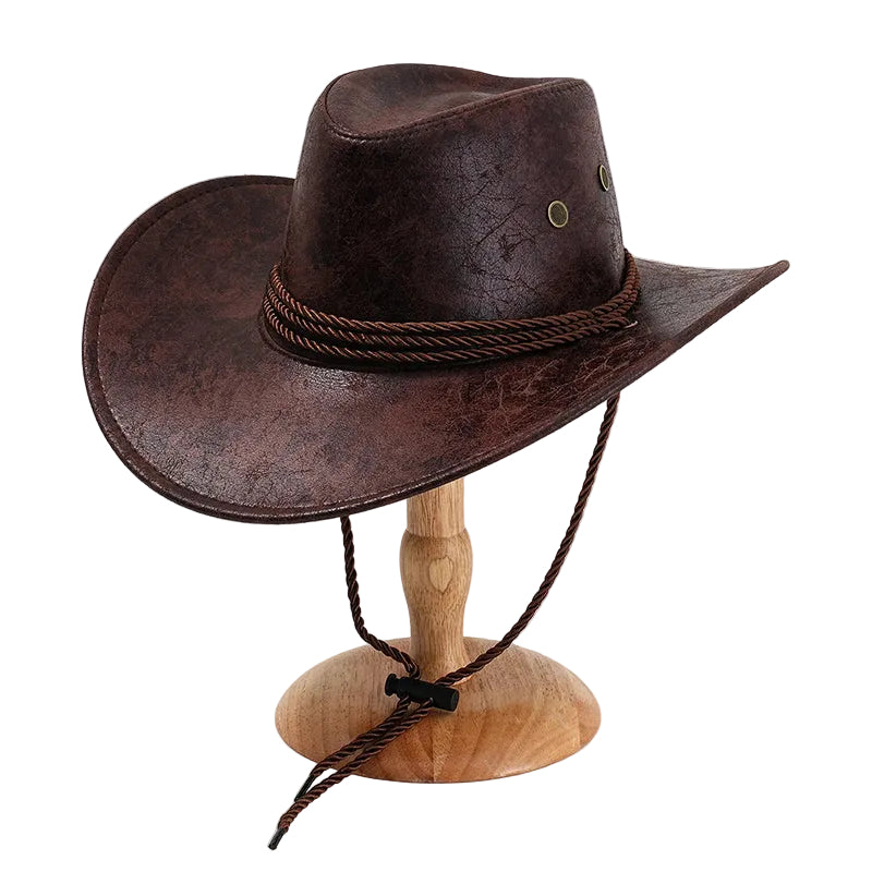 Menns Cowboyhatt med Bred Kant 0