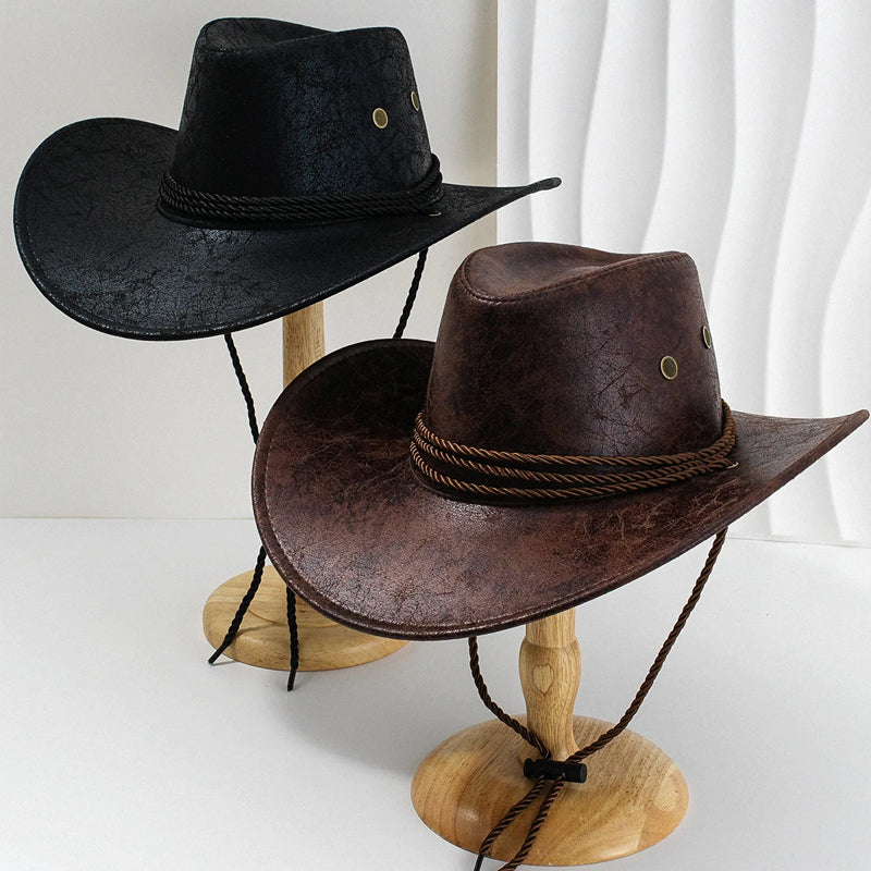 Menns Cowboyhatt med Bred Kant 1
