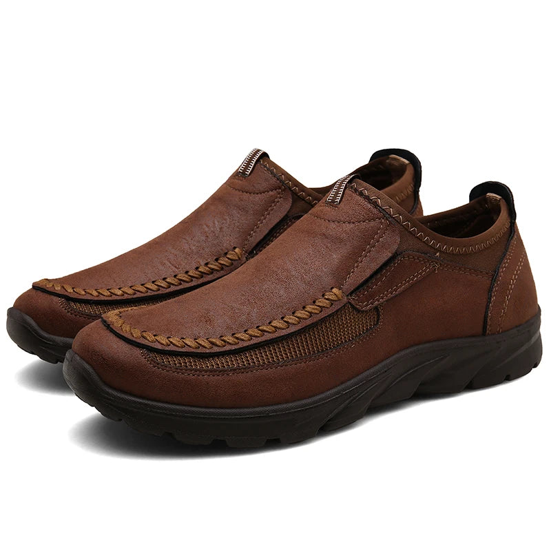 Menns Fritidssko Loafers i Retro Stil 8