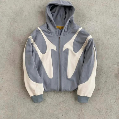 Menns Hettegenser med Glidelås og Retro Design 2