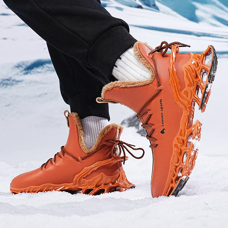 Menns High-Top Vintersneakers med Skulpturert Såle 0