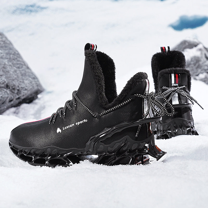 Menns High-Top Vintersneakers med Skulpturert Såle 1