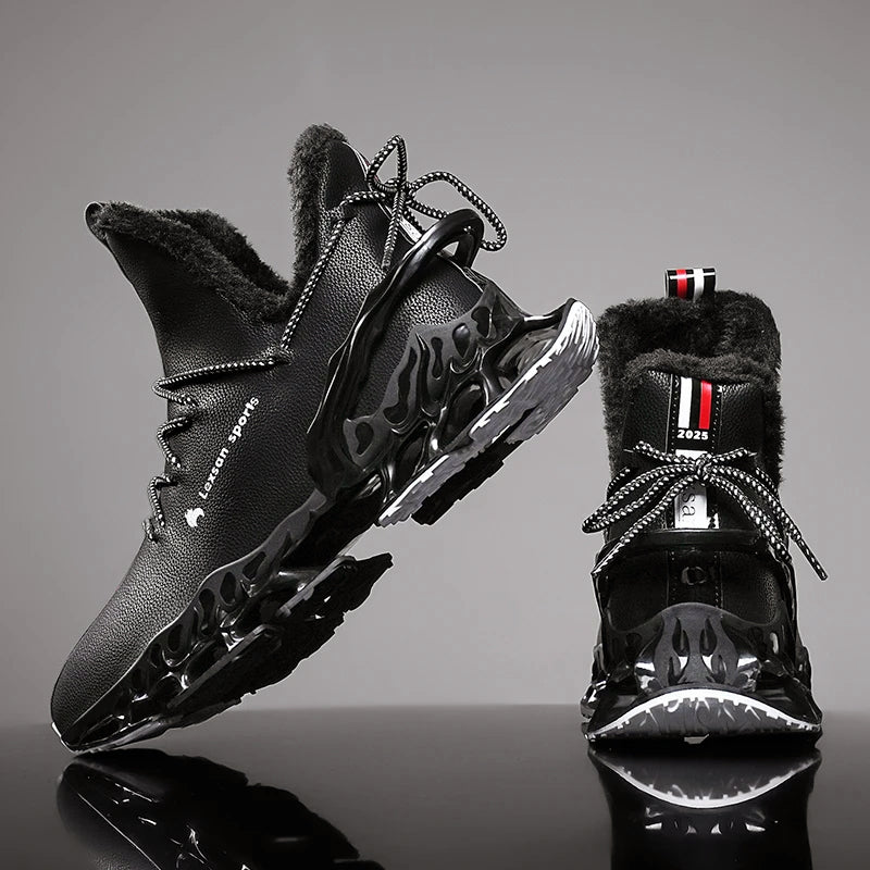 Menns High-Top Vintersneakers med Skulpturert Såle 6