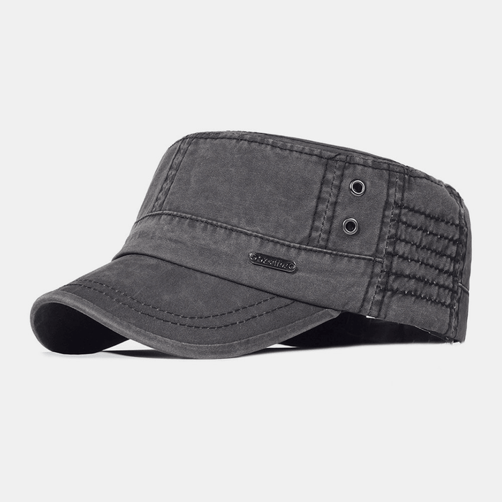 Menns Justerbar Flat Cap Militærstil 1